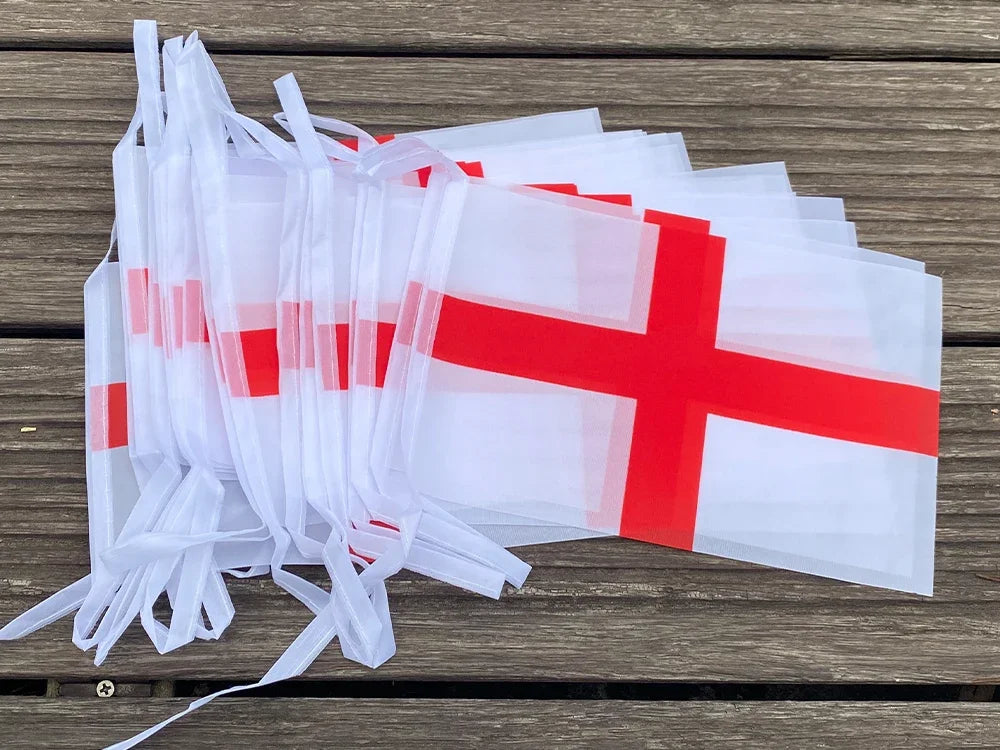 TIKI FLAG 20pcs/lot England bunting flags 14x21cm Pennant England  String Banner Festival Party Holiday for decoration