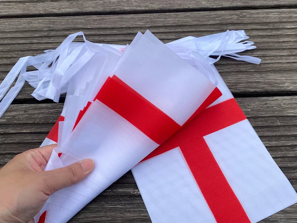 TIKI FLAG 20pcs/lot England bunting flags 14x21cm Pennant England  String Banner Festival Party Holiday for decoration