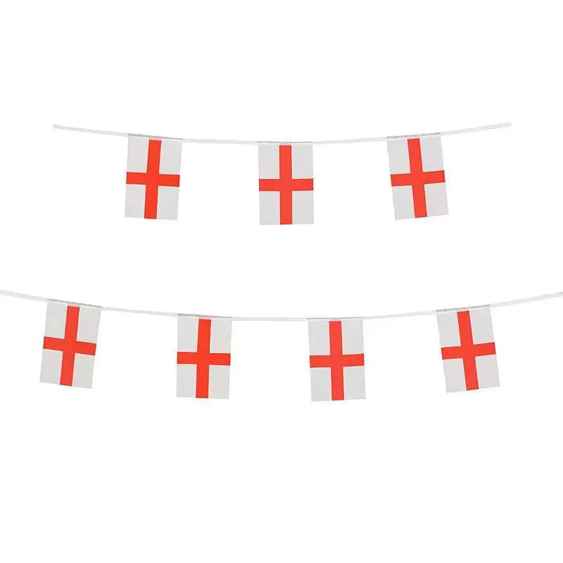 TIKI FLAG 20pcs/lot England bunting flags 14x21cm Pennant England  String Banner Festival Party Holiday for decoration