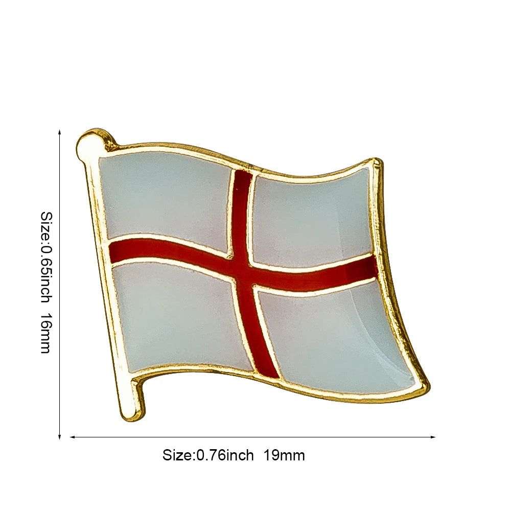 England metal flag lapel pins badge Brooch Pins for Clothes KS-0234
